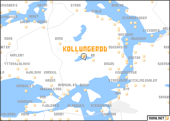 map of Kollungeröd