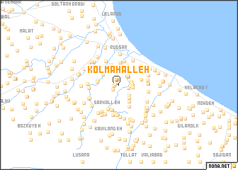 map of Kol Maḩalleh