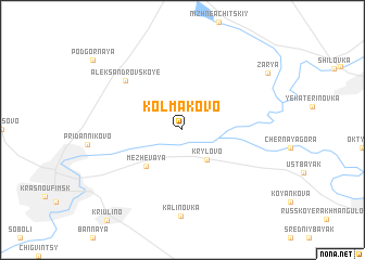 map of Kolmakovo