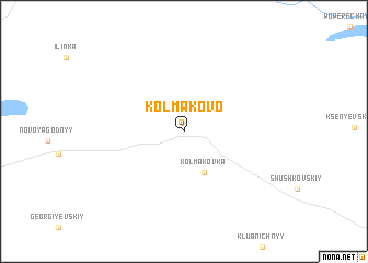 map of Kolmakovo