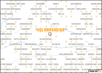 map of Kolmans Heide