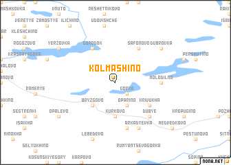 map of Kolmashino