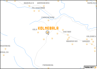 map of Kolm-e Bālā