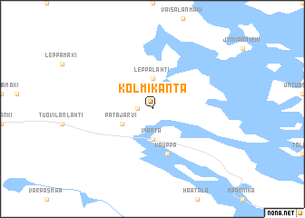 map of Kolmikanta