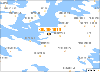 map of Kolmikanta