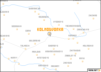 map of Kolmodvorka