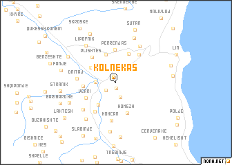 map of Kolnekas