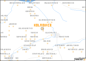 map of Kolnovice