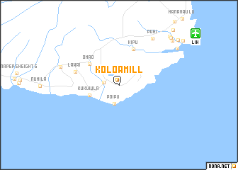 map of Koloa Mill