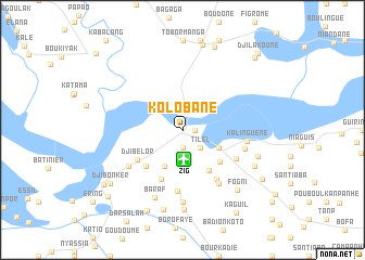 map of Kolobane