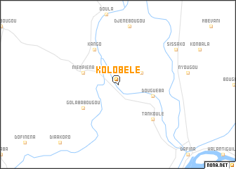 map of Kolobélé