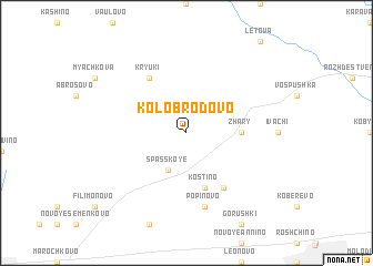 map of Kolobrodovo