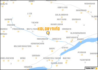 map of Kolobynino