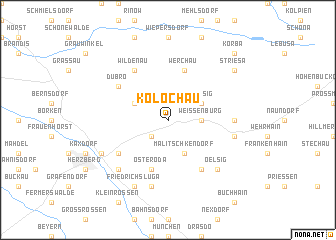 map of Kolochau