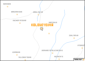 map of Kolodeyevka