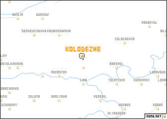 map of Kolodezhe