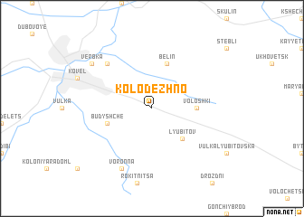 map of Kolodezhno