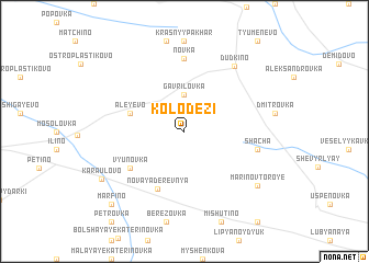 map of Kolodezi