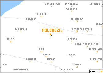 map of Kolodezi