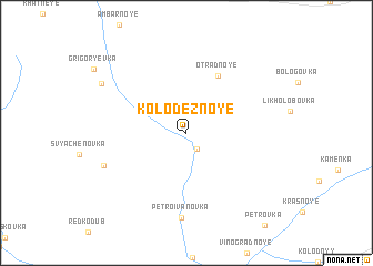 map of Kolodeznoye