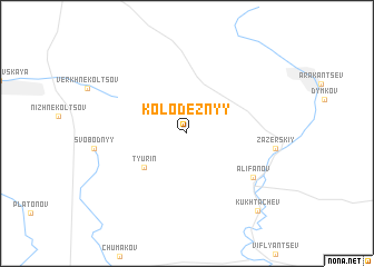 map of Kolodeznyy