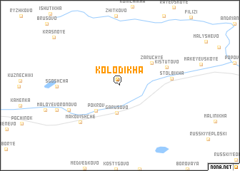 map of Kolodikha