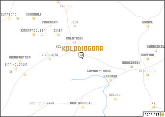 map of Kolo Diogona