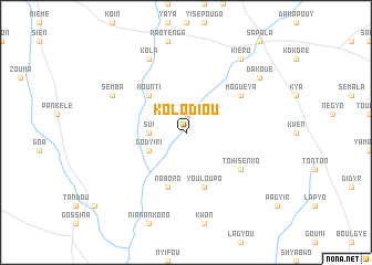 map of Kolodiou