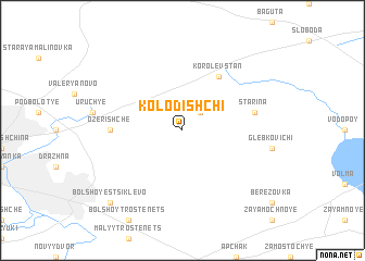 map of Kolodishchi