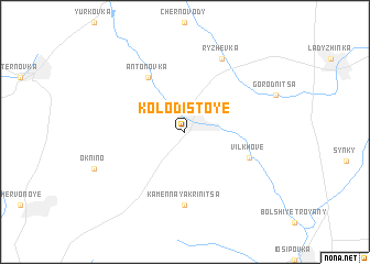 map of Kolodistoye