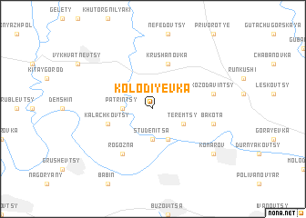 map of Kolodiyevka