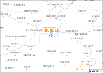 map of Kolodliv