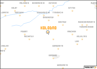 map of Kolodno