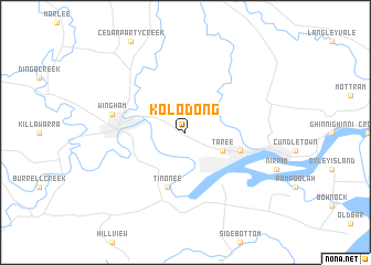 map of Kolodong