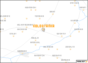 map of Kolodyanka