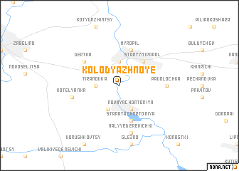 map of Kolodyazhnoye