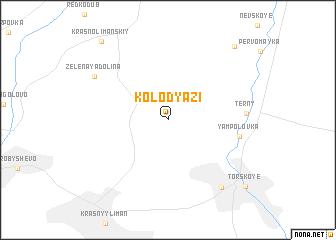 map of Kolodyazi