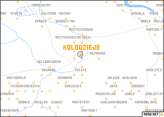 map of Kołodzieje