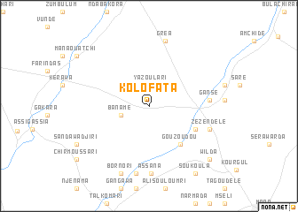 map of Kolofata