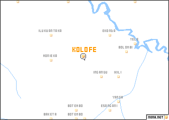 map of Kolofe