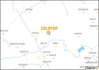 map of Kolofon