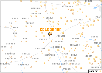 map of Kolognaba