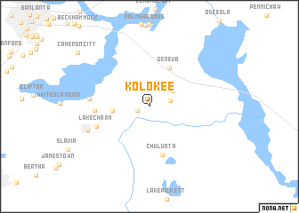 map of Kolokee