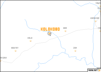 map of Kolokobo