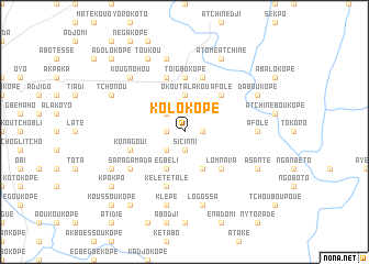 map of Kolokopé