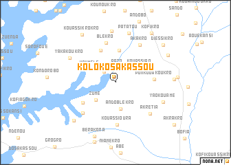 map of Koloko Sakassou