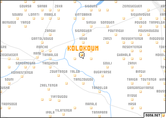 map of Kolokoum