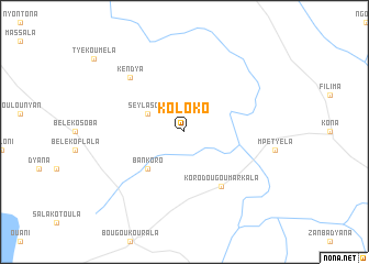 map of Koloko
