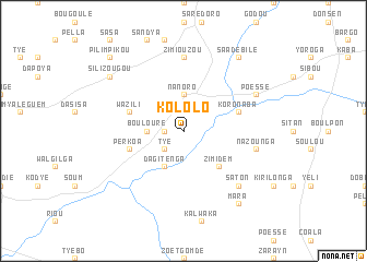 map of Kololo