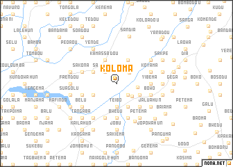 map of Koloma